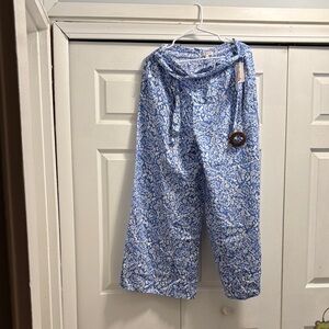 Patrons of Peace Blue and White Wide Leg Pants